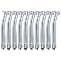 10 YABANG NSK Style Dental High Speed Handpiece Push Button 4Holes Air Turbine