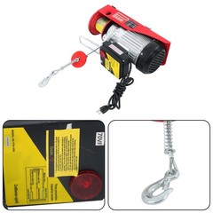 110V Mini Electric Hoist PA600 1320lbs & Wireless Remote Control Height 20-40ft