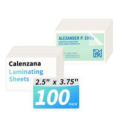 100 Pack 2 X 3.5 Laminating Sheets, 2.5X3.75 Inch Thermal Laminating Pouches, 5