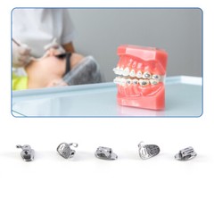 AZDENT Dental Orthodontic Buccal Tubes 1st Molar Bondable Non-Conv Roth /MBT.022