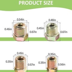 25 Ft. 3/16 OD Copper Nickel Brake Line Tubing Coil and Fitting Kit, 25 Ft of 3