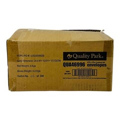 1000 Count Quality Park Packing List Envelope Self-Adhesive 4.5 x 6 Clear Front