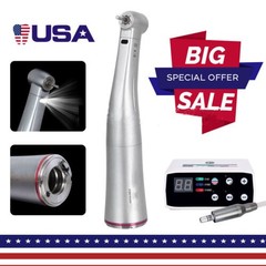 Dental 1:5 Fiber Optic LED Contra Angle Increasing Handpiece Fit NSK E-Type USA