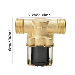 DC12V 1/2″ Normally Closed Brass Valve Electric Solenoid For Water 0.02-0.8Mpa