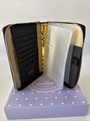 Dokibook Love Doki A5 Planner 6 Ring Binder Black Gold Polka Dot