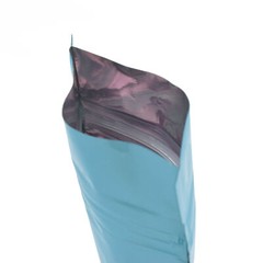QQ Studio Blue Water Resistant QuickQlick™ Flat Beauty Bags with Glossy Finish