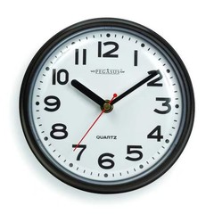 Manufacturer Varies 7″ Analog Quartz Wall Clock, Black 6NN64 Manufacturer Varies