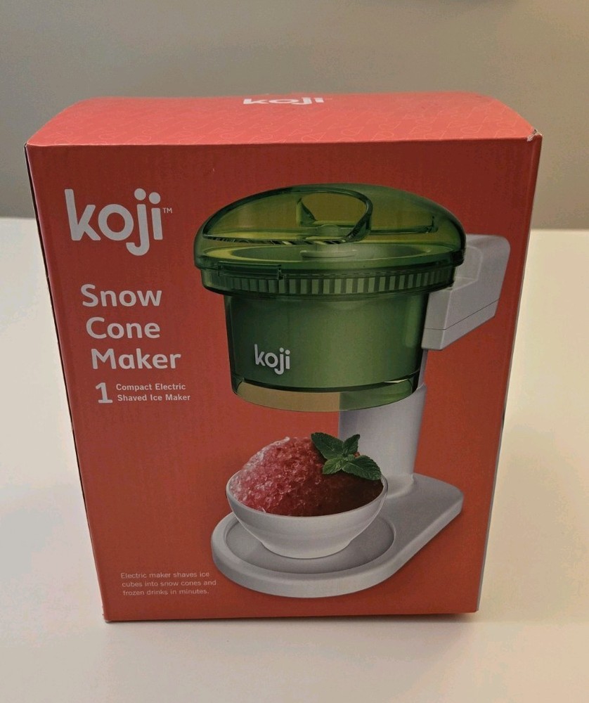 Koji Snow Cone Maker Ice Shaver NEW