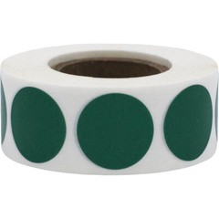 Circle Dot Stickers | 0.75″ Inch Round | 500 Pack | Pick One Color