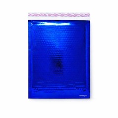 Glamour Blue Foil Bubble Mailers 6.5 x 9 Interior Peel & Seal 20-500