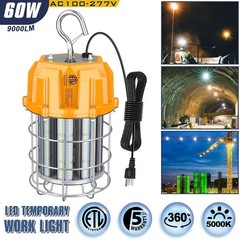 10Pack 60W LED Temporary Work Light Portable Construction Jobsite Lights 12000Lm