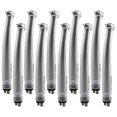 10 SANDENT NSK Style Dental High Speed Handpiece Push Button Standard Head 4Hole