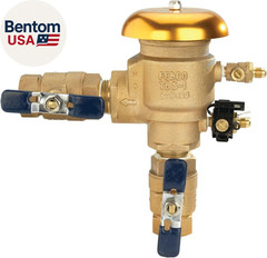 765 Series 1″ Bronze Pressure Vacuum Breaker Backflow Preventer, Quarter Turn Sh