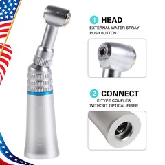 Dental E TYPE push button Contra Angle LOW Handpiece A+ Dentist Brand New PAD
