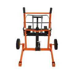 440lbs Hydraulic Material Lift Winch Stacker Adjustable Pallet Dolly Lift 15.7in