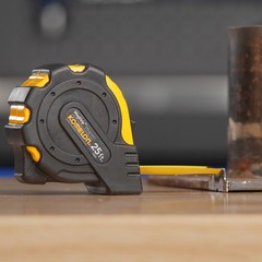 KOMELON Tape Measure – 25ft MagGrip Measuring with 7.6 m, Yellow/Black