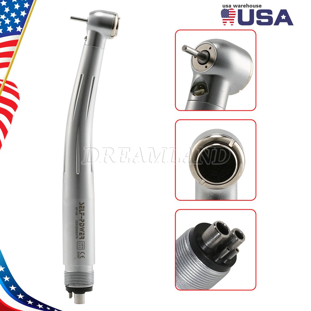 Dental Fiber Optic LED E-generator high speed handpiece 2Holes/4Holes