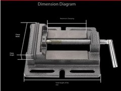 Heavy Duty Bench Vise Drill Support Woodworking Bench Vise 3 in./4 in./5 in/6 In