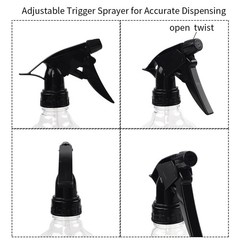 SUPERLELE Spray Bottles 7pcs 8oz Empty Plastic 8oz, Transparent Color