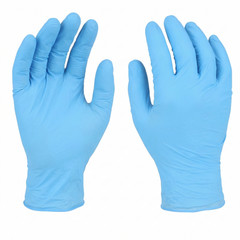 1000 Blue Nitrile Gloves 4 Mil Powder Free ( Non Latex Vinyl) 2XL