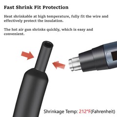 Heat Shrink Tubing Tube Dual Wall 3:1 Marine Adhesive Glue Lined Waterproof