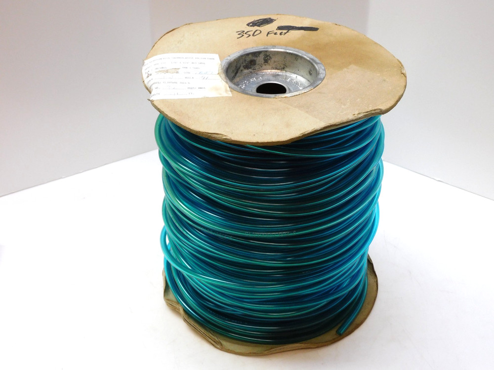 CLIPPARD 3814-6 POLYURETHANE TUBING HOSE BLUE 350′ FEET 1/4″ OD 1/8″ ID