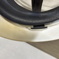 Entergy White V-Gard MSA Full Brim Hard Hat – Medium
