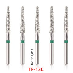 100pcs Dental Diamond Burs for High Speed Handpiece Medium Friction Grip 1.6MM
