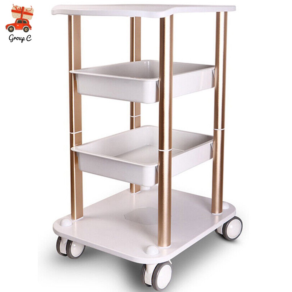 For Cavitation Beauty Machine Stand Rolling Cart ABS Aluminum Beauty SPA Trolley