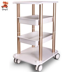 For Cavitation Beauty Machine Stand Rolling Cart ABS Aluminum Beauty SPA Trolley
