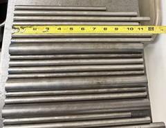 1144 Steel Round Bar Lot – Cold Drawn & Hot Rolled – 25 Pcs, 18.65 lbs