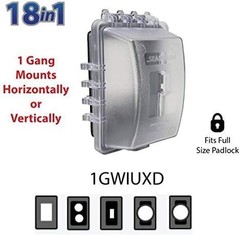 Sealproof 1-Gang Weatherproof In Use Outlet Cover | Horizontal/Vertical Outdoor