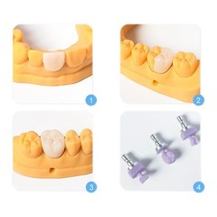 US Dental Lithium Disilicate Glass Ceramic Blocks C14 HT CAD CAM CEREC Blocks
