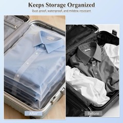 100Pcs Clothing Packaging Bags 10×13 Inch-Plastic Zipper Apparel Bags for Shi…
