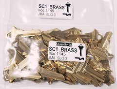 50 SC1 5-pin Brass Key Blanks Schlage “C” and others. LOCKSMITH FREE SHIPPING