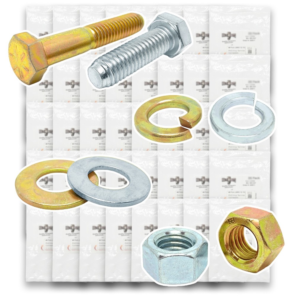Grade 8 & Class 10.9 Cap Screws, Nuts, & Washers Assortment Kit – 4022 PCS
