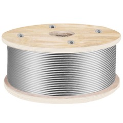 VEVOR T316 500Ft Stainless Steel Cable 3/16″ Cable Railing Wire Rope Cable 1×19