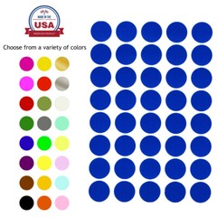 Color Coding Labels Round Stickers 3/4″ inch 19mm Circle Marking Multicolor