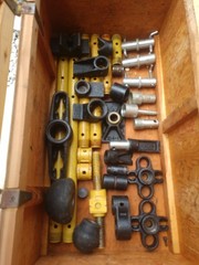 Large lot of Enerpac & Blackhawk hydraulic cylinder attachments and parts