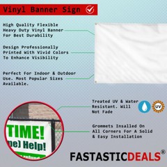 Vertical Vinyl Banner Multiple Sizes Fundraise Thanks B Business Outdoor