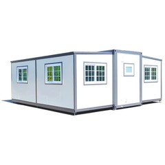 13x20ft Fast Installation Expandable Prefab House Mobile Office W/ Rain Shower