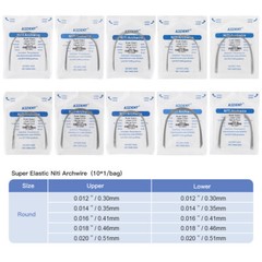 AZDENT Dental Orthodontic Round Arch Wires Super Elastic Niti Nature Form