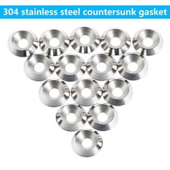 Qrity 20 Pcs Finish Washers, M6x18mm Solid Stainless Steel Countersunk Washer…