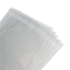 100 Count 10×13 Inch Clear Poly Bags, Self Seal, Packaging Clothing, Shirts
