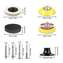 388pcs 2″ Sanding Disc Set 80-3000 Grit 1/4″ Shank for Drill Die Grinder Rotary