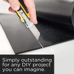 Neoprene Rubber Fabric Reinforced 1/4″ Thick x 12″ wide x 12″ Long, Black