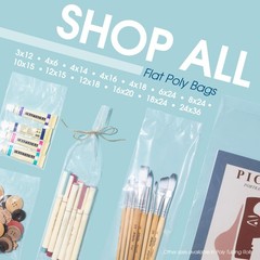 24″ X 36″ Open-End Flat Poly Bags (100 Count) No Adhesive Strip – 2 Mil Clear…