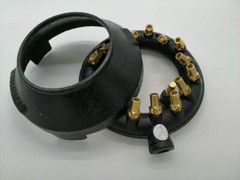 9″ High-Powered Jet Burners With Lip (Propane Gas) *(16 Brass Tip Jets Burner)