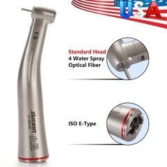 LED Dental 1:5 Fiber Optic Contra Angle Handpiece Red Ring NSK Ti-MAX X95L Style