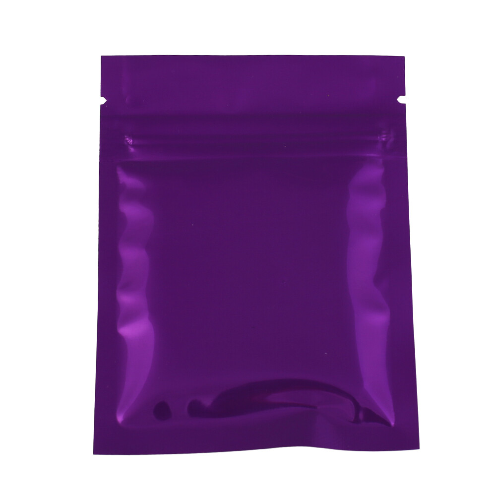 Flat Double Sided Purple Mylar QuickQlick™Bags in Multiple QTY 6x9cm (2.4×3.5in)